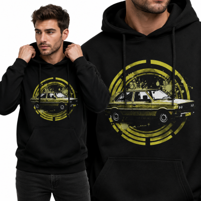 BLUZA Z KAPTUREM AUTA PRL FSO'83