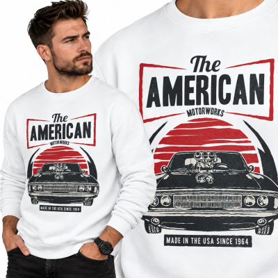 BLUZA  ŚMIESZNA  AMERICAN MUSCLE CAR