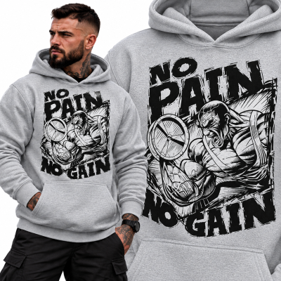BLUZA Z KAPTUREM NA SIŁOWNIĘ NO PAIN