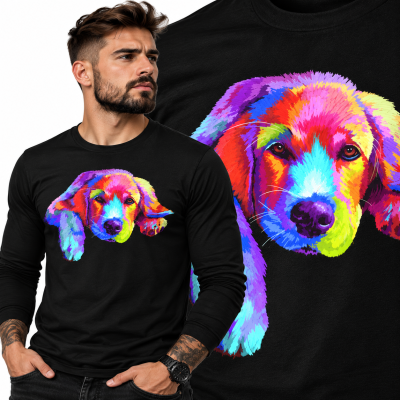 LONGSLEEVE ZWIERZĘTA   GOLDEN RETRIEVER