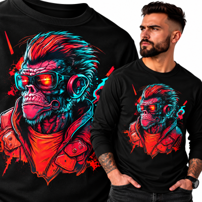 LONGSLEEVE ZWIERZĘTA  BAD MONKEY 3