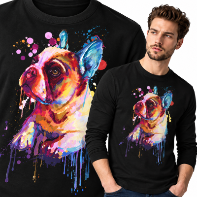 LONGSLEEVE ZWIERZĘTA  FRENCH BULLDOG