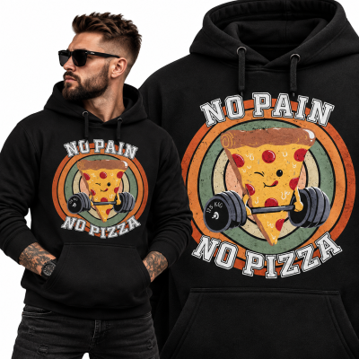 BLUZA Z KAPTUREM NA SIŁOWNIĘ PIZZASQUAT