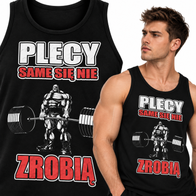 TANK TOP NA SIŁOWNIĘ PLECY CAME SIĘ NIE ZROBIĄ 2