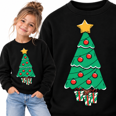 BLUZA ŚWIĄTECZNA CHOINECZKA