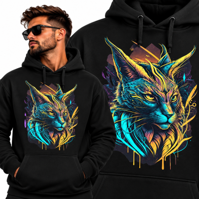 BLUZA Z KAPTUREM ZWIERZĘTA  BAD CAT