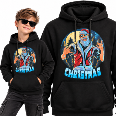 BLUZA Z KAPTUREM  ŚWIĄTECZNA CoolSanta3