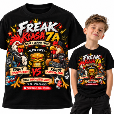 KOSZULKA DZIECIĘCA DZIEŃ CHŁOPAKA FREAK KLASA