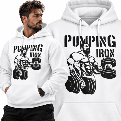 BLUZA Z KAPTUREM NA SIŁOWNIĘ PUMPING IRON 2