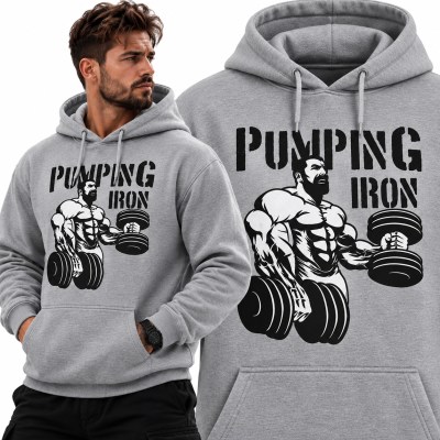 BLUZA Z KAPTUREM NA SIŁOWNIĘ PUMPING IRON 2
