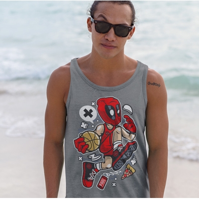 TANK TOP FILMOWE DEADPOOL BASKETBALL