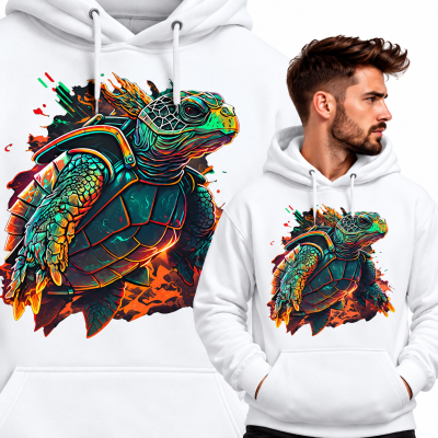 BLUZA Z KAPTUREM ZWIERZĘTA  BAD TURTLE