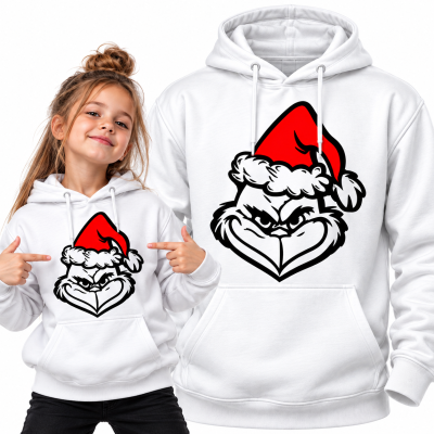 BLUZA Z KAPTUREM  ŚWIĄTECZNA GRINCH