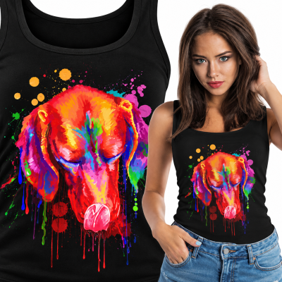 TANK TOP DAMSKI ZWIERZĘTA  WYŻEŁ