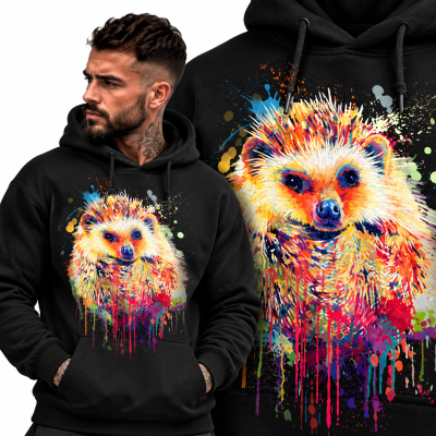 BLUZA Z KAPTUREM ZWIERZĘTA  JEŻ 1