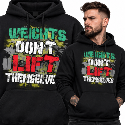 BLUZA Z KAPTUREM NA SIŁOWNIĘ WEIGHTS