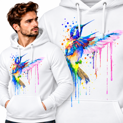 BLUZA Z KAPTUREM ZWIERZĘTA KOLIBER