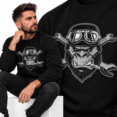 BLUZA ŚMIESZNA MOTO MONKEY