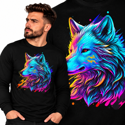 LONGSLEEVE ZWIERZĘTA   WOLF