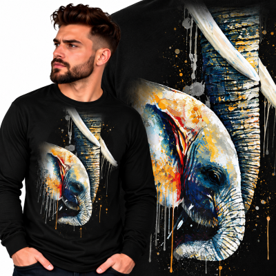 LONGSLEEVE ZWIERZĘTA  SŁOŃ