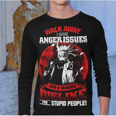 LONGSLEEVE NARUTO I HAVE ANGER ISSUES