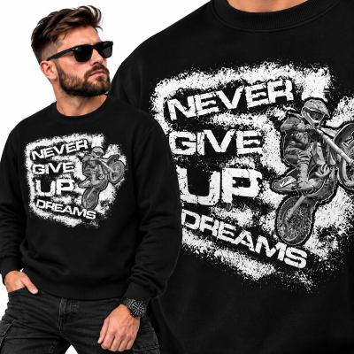 BLUZA ŚMIESZNA NEVER GIVE UP