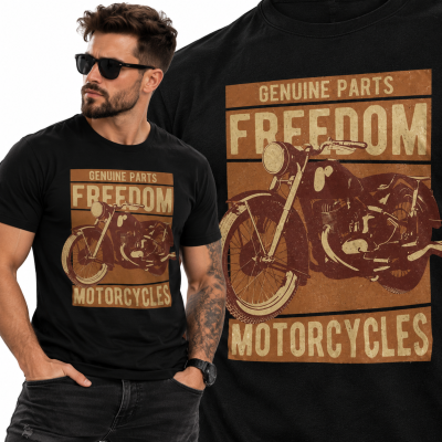 KOSZULKA ŚMIESZNA  FREEDOM MOTO