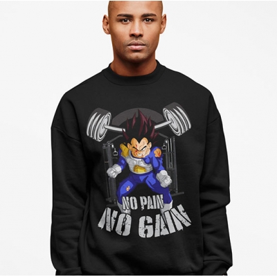 BLUZA NO PAIN NO GAIN VEGETA