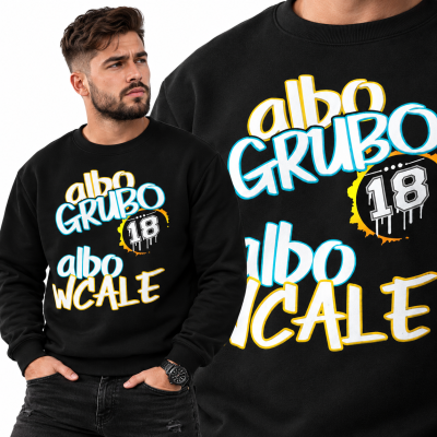 BLUZA ŚMIESZNA ALBO GRUBO ALBO WCALE