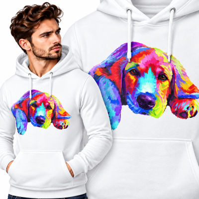 BLUZA Z KAPTUREM ZWIERZĘTA  GOLDEN RETRIEVER