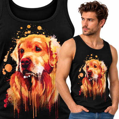 TANK TOP ZWIERZĘTA  GOLDEN RETRIEVER 1