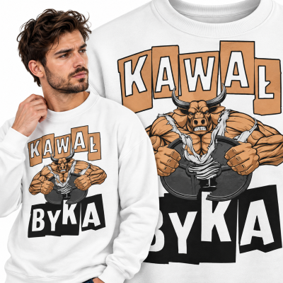 BLUZA NA SIŁOWNIĘ  KAWAŁ BYKA