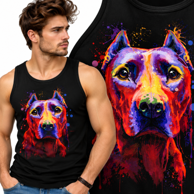 TANK TOP ZWIERZĘTA  PITBULL
