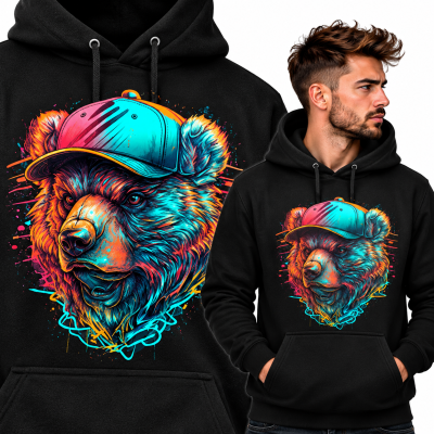 BLUZA Z KAPTUREM ZWIERZĘTA BAD T BEAR
