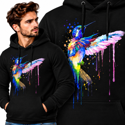 BLUZA Z KAPTUREM ZWIERZĘTA KOLIBER