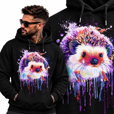 BLUZA Z KAPTUREM ZWIERZĘTA  JEŻ
