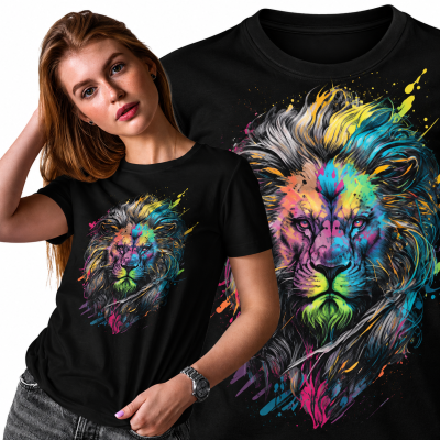KOSZULKA DAMSKA ZWIERZĘTA BAD LION