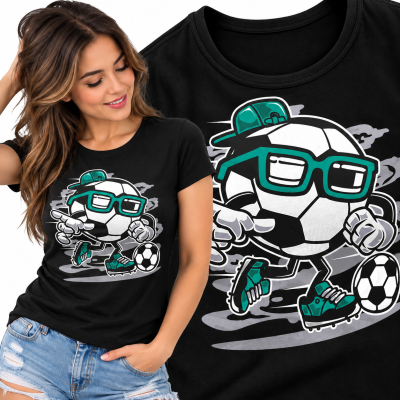 KOSZULKA DAMSKA  ANIMOWANA STREET SOCCER