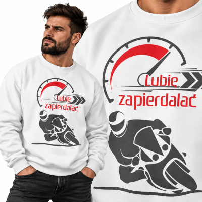 BLUZA  ŚMIESZNA LUBIE ZAPIERDALAĆ 2 ostatnia sztuka roz.XL