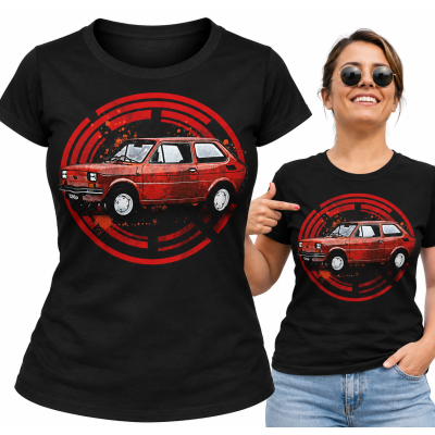KOSZULKA DAMSKA AUTA PRL FIAT 126P