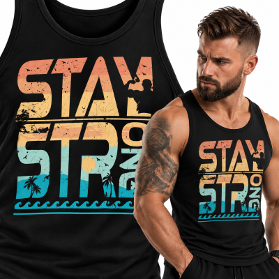 TANK TOP NA SIŁOWNIĘ STAY STRONG
