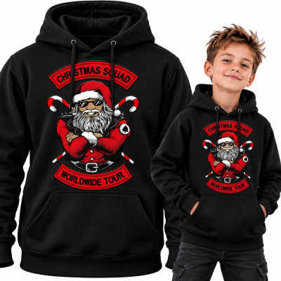 BLUZA Z KAPTUREM  ŚWIĄTECZNA christmas_squad