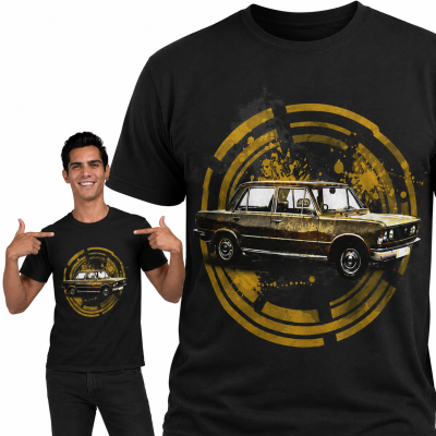 KOSZULKA AUTA PRL FIAT 125P