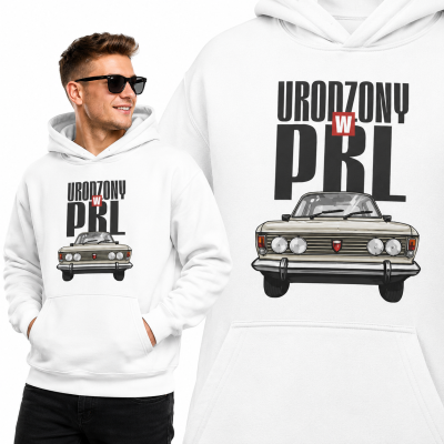 BLUZA Z KAPTUREM AUTA PRL DUŻY FIAT 2