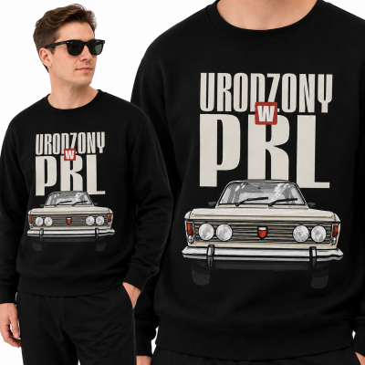 BLUZA AUTA  PRL DUŻY FIAT 2