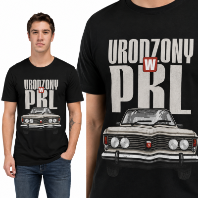 KOSZULKA AUTA PRL DUŻY FIAT 2