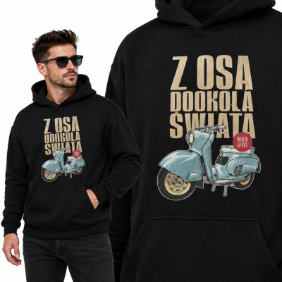BLUZA Z KAPTUREM AUTA PRL OSA