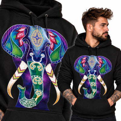 BLUZA Z KAPTUREM ZWIERZĘTA  SŁOŃ 3