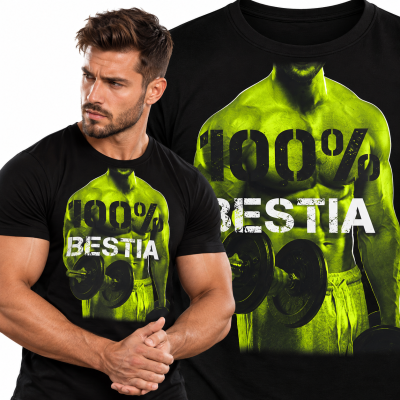 KOSZULKA NA SIŁOWNIĘ 100 BESTIA