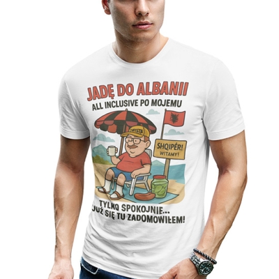 KOSZULKA  WAKACYJNA Jadę do Albanii